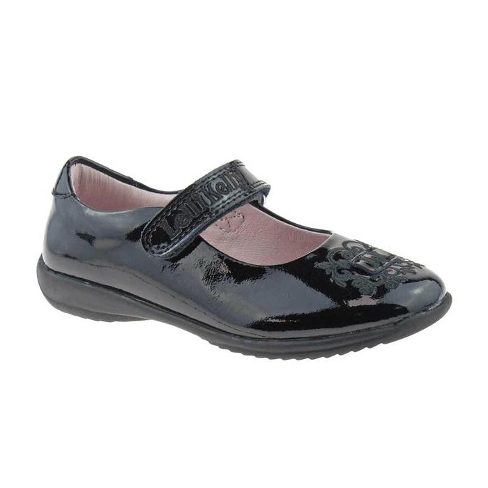 Lelli Kelly LK8224 (DB01) Adele Black Patent Interchangeable E Fit School Shoes