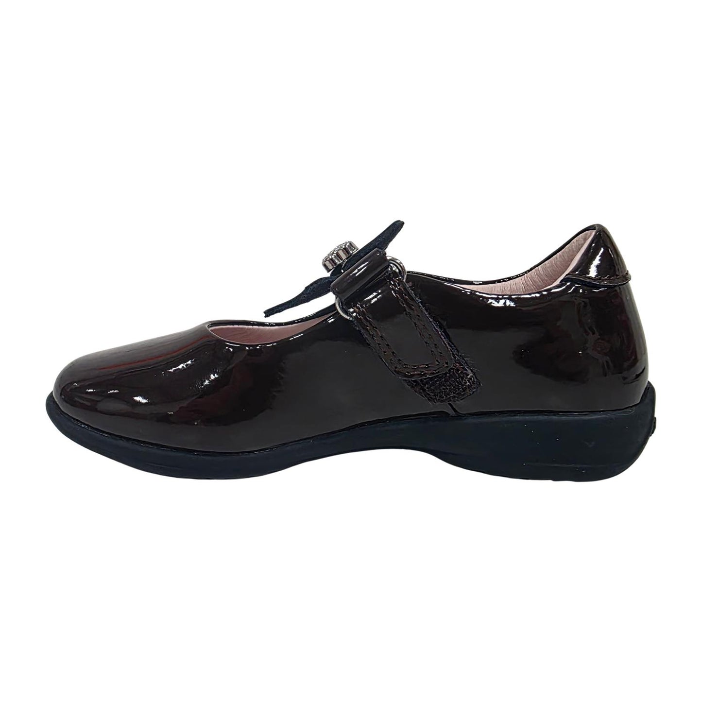 Lelli Kelly LK8300 (DJ01) Charlotte Brown Patent Interchangeable F Fit School Shoes