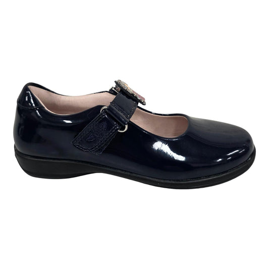 Lelli Kelly LK8315 (DE01) Prinny Blue Patent School Shoes F Fitting
