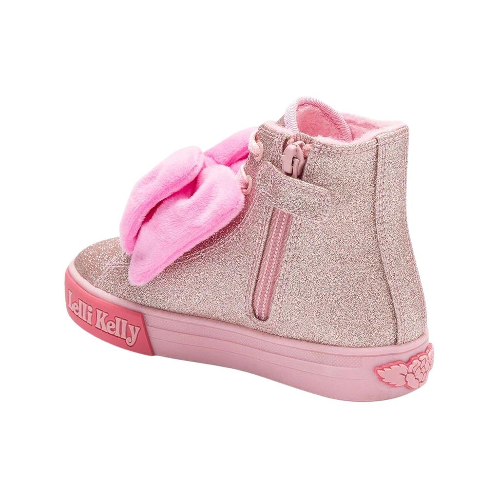 Lelli Kelly LKEA5405 Rue Pink Glitter High Top Trainers
