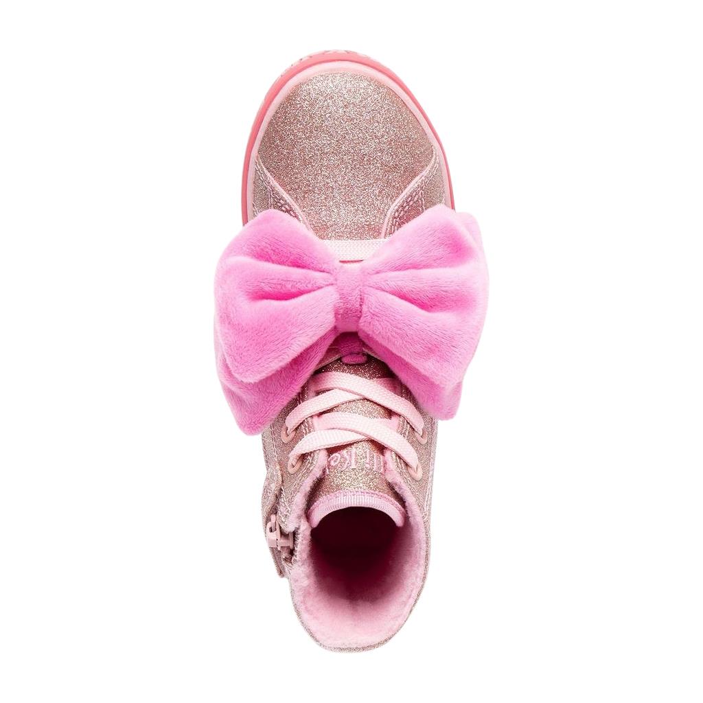 Lelli Kelly LKEA5405 Rue Pink Glitter High Top Trainers