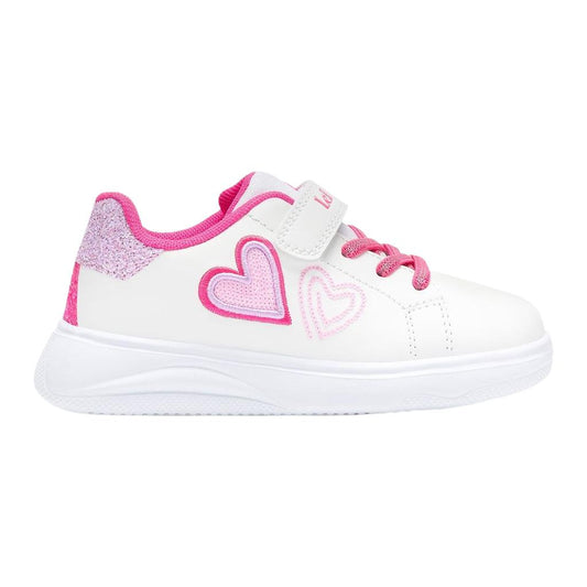 Lelli Kelly Agata White Pink Heart Trainers LKAA5622