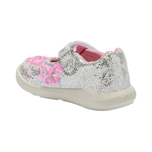 Baby LK Glitter Canvas Dolly Shoes Sylvie LKED5450
