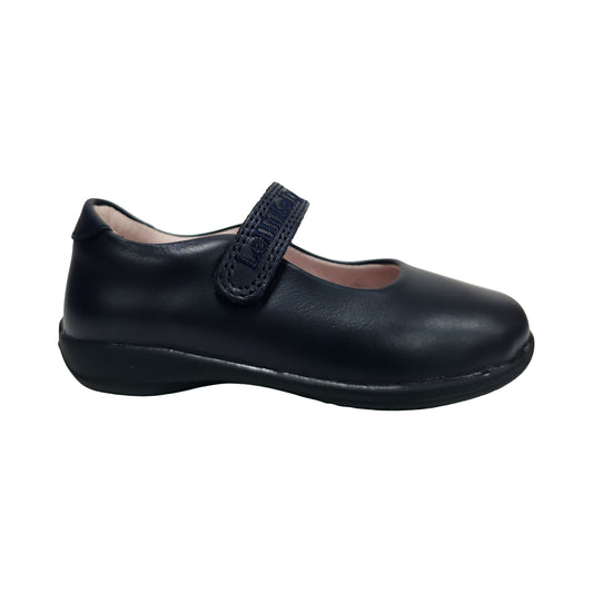 Lelli Kelly LK8218 (CE01) Navy Blue Leather Classic School Dolly Shoes F Width