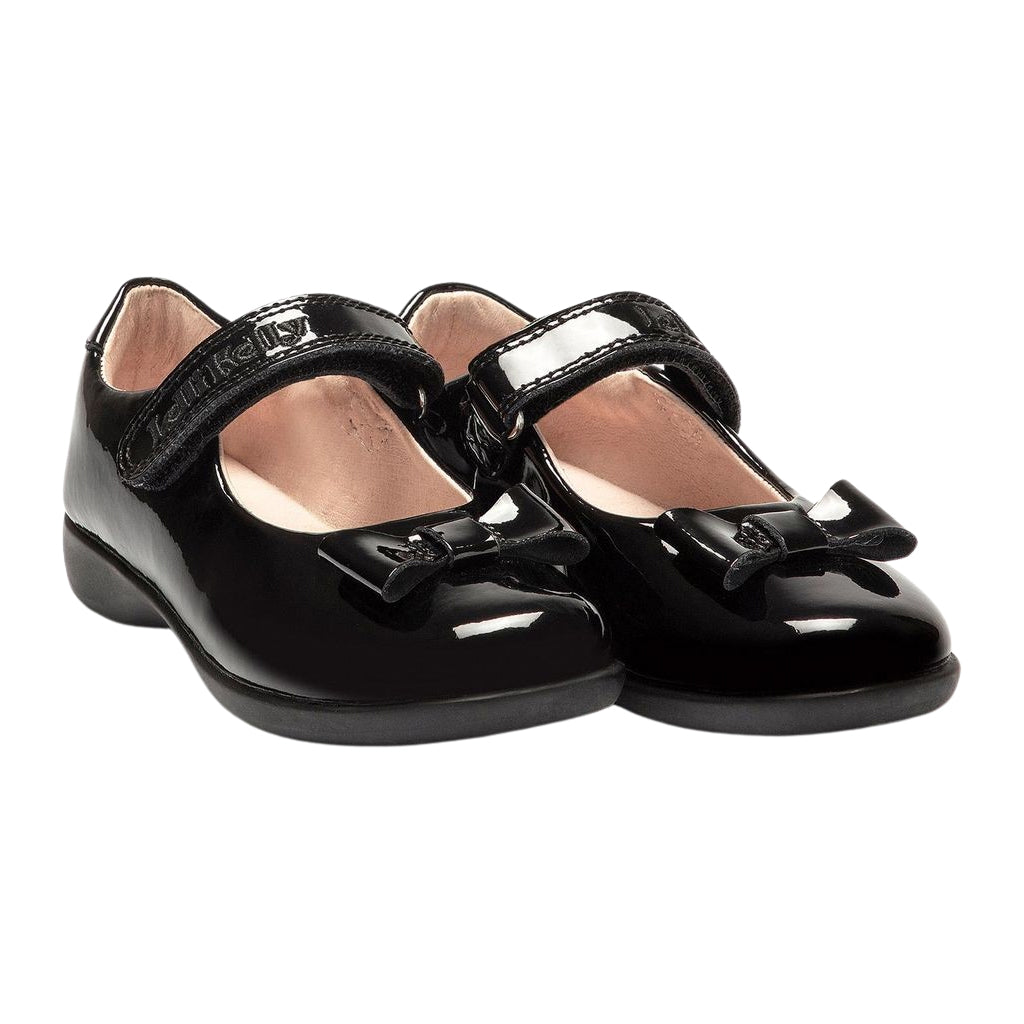 Lelli Kelly LK8226 (DB01) Perrie Black Patent Dolly School Shoes Narrow Fitting