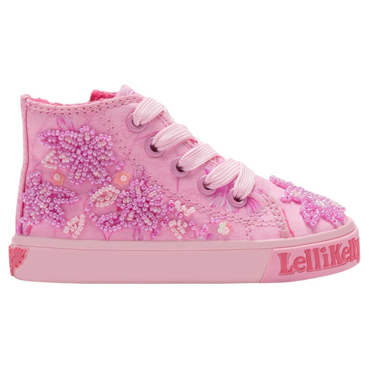 Lelli Kelly Brooke Pink Fantasy Baby Canvas Boots LKED3851 (R002) 5 UK 21 EU