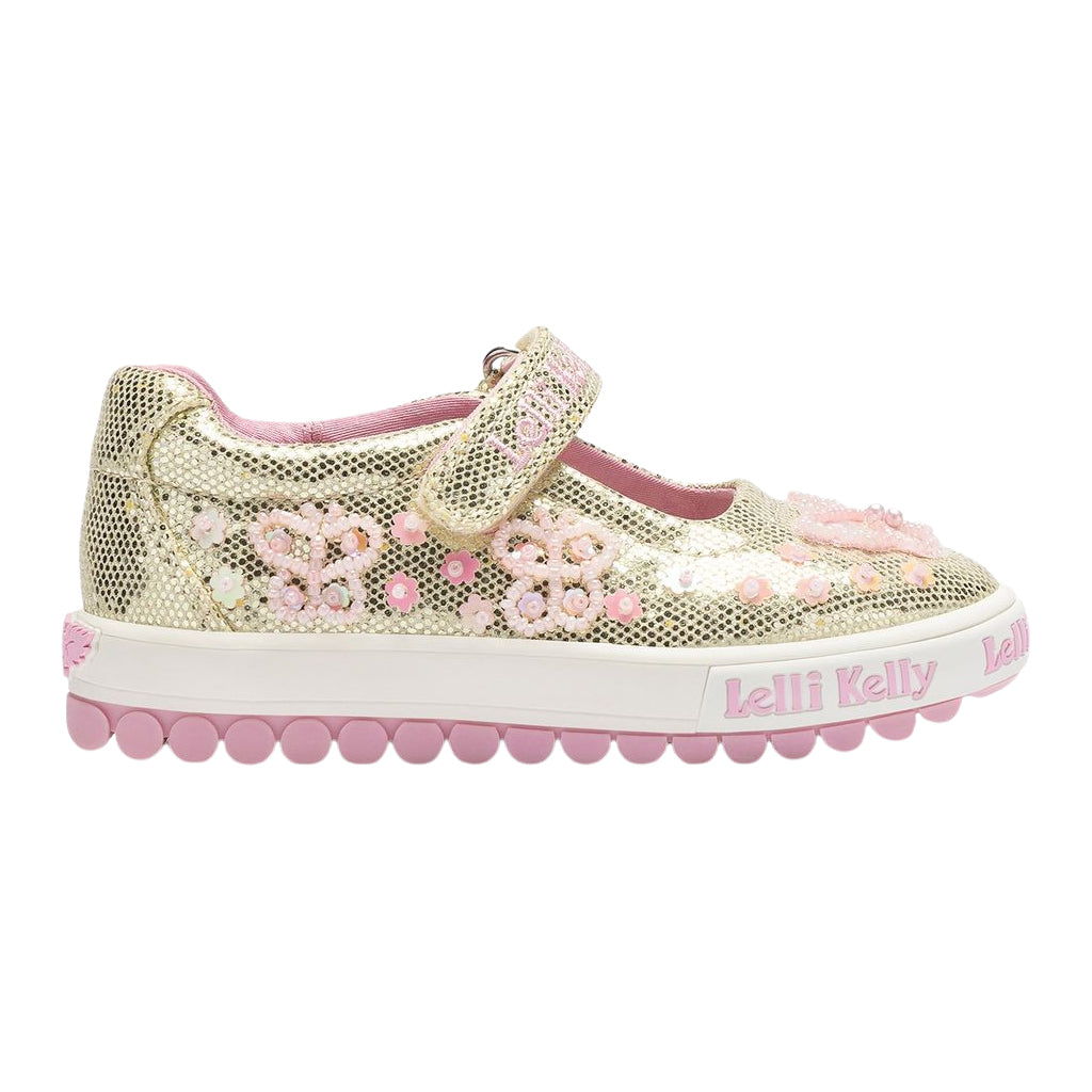 Lelli Kelly Emerald Glitter Dolly Shoes LK5420