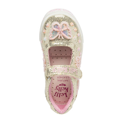 Lelli Kelly Emerald Glitter Dolly Shoes LK5420