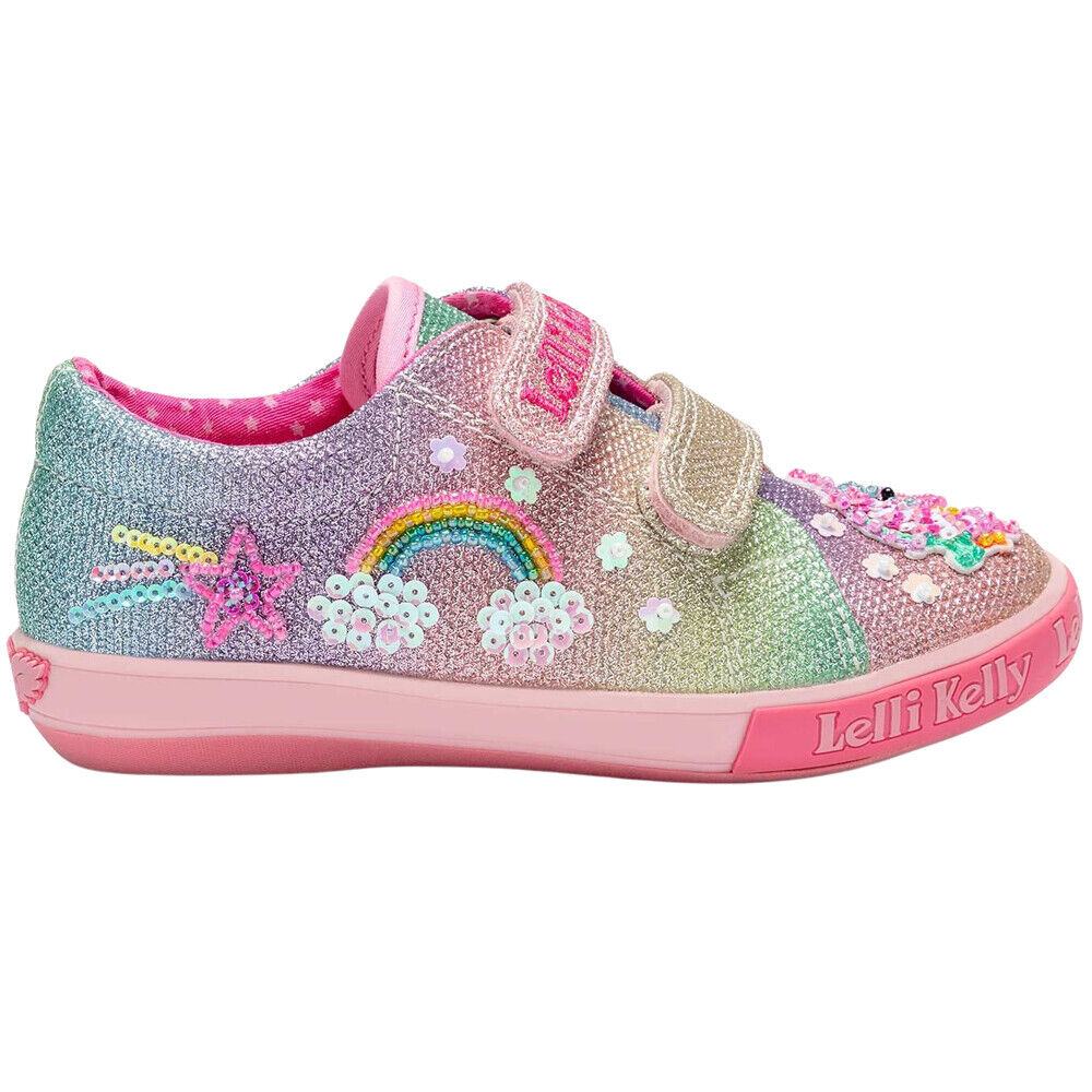 LK7077 GX02 Treasure Multi Glitter Double Strap Adjustable Shoes