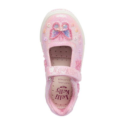 Lelli Kelly Emerald Glitter Dolly Shoes LK5420