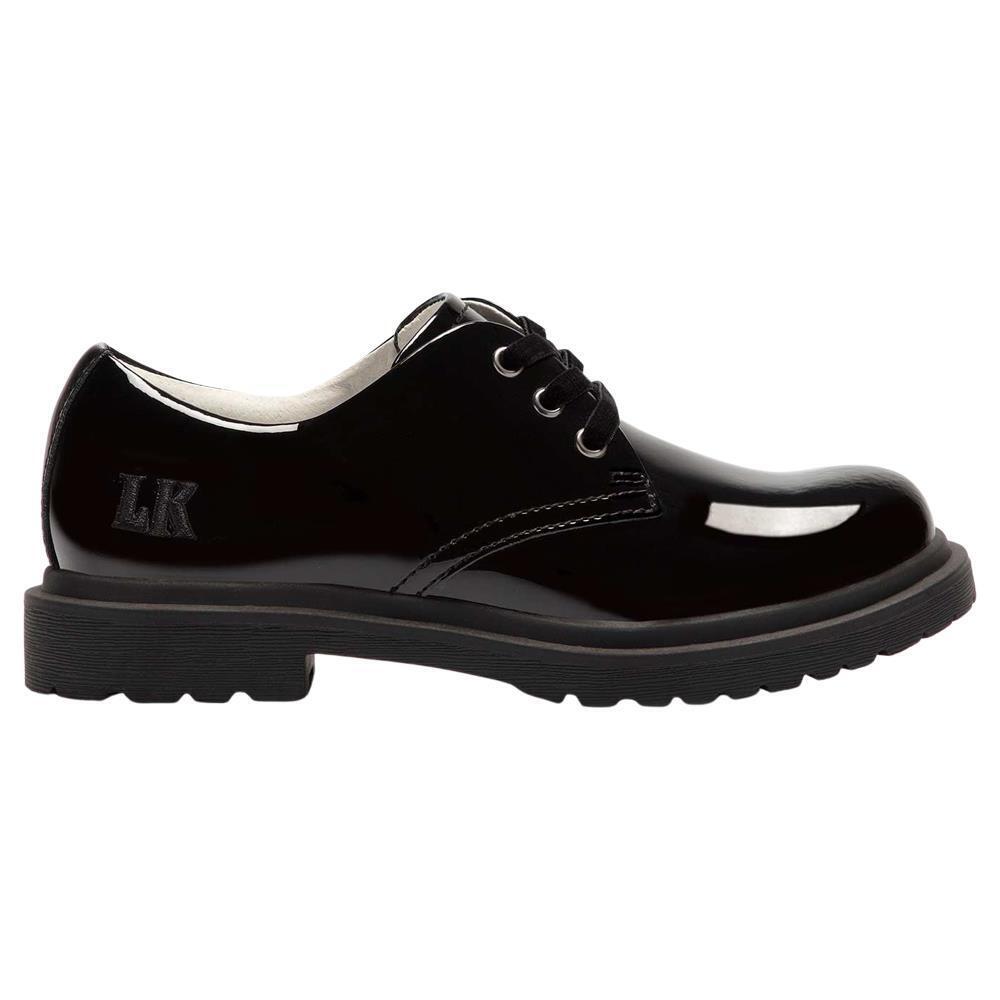 Lelli Kelly LK8654 DB01 Elaine Black Patent Lace Up School Shoes