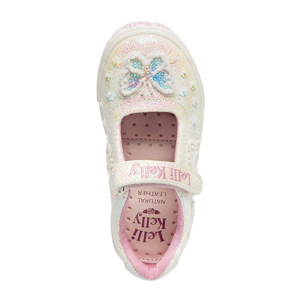 Lelli Kelly Emerald Glitter Dolly Shoes LK5420