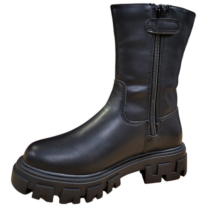 Lelli Kelly LK2310 (AB01) Rachele Black Chunky Sole Longer Length Ankle Boots