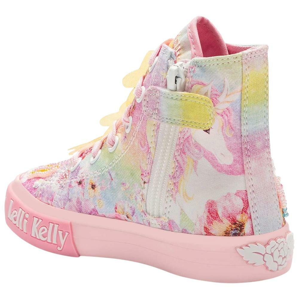 Lelli Kelly LK1004 (BX02) Unicorn Mid Fantasia Multi Side Zip 