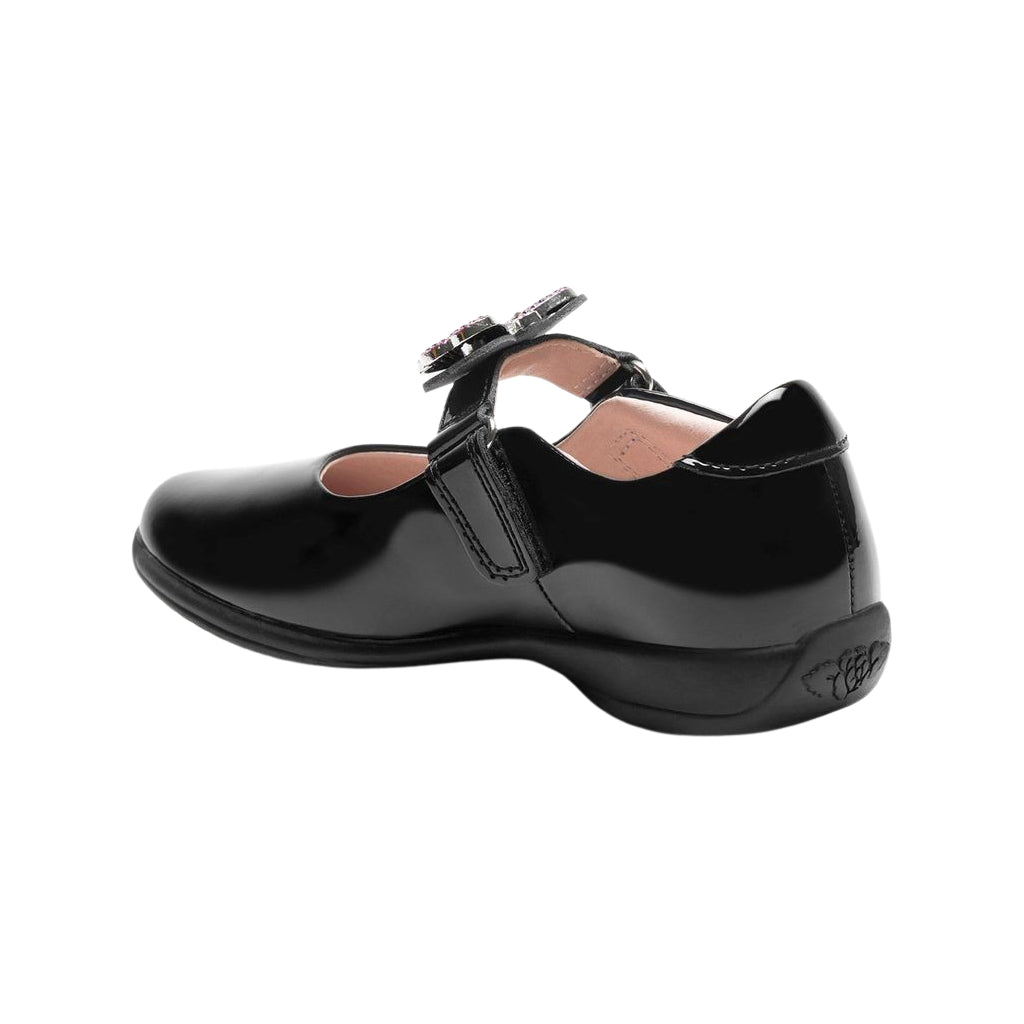Lelli Kelly Luna Butterfly Black Patent Interchangeable School Shoes LK8411 (NE03)