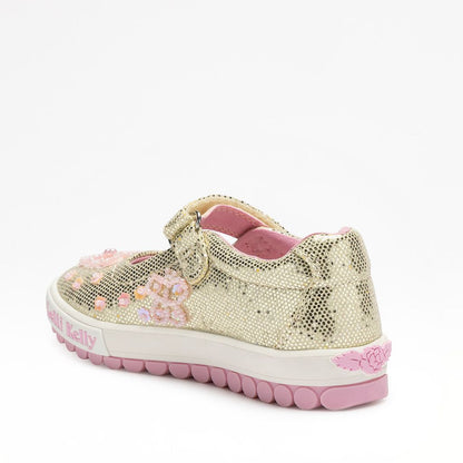 Lelli Kelly Emerald Glitter Dolly Shoes LK5420