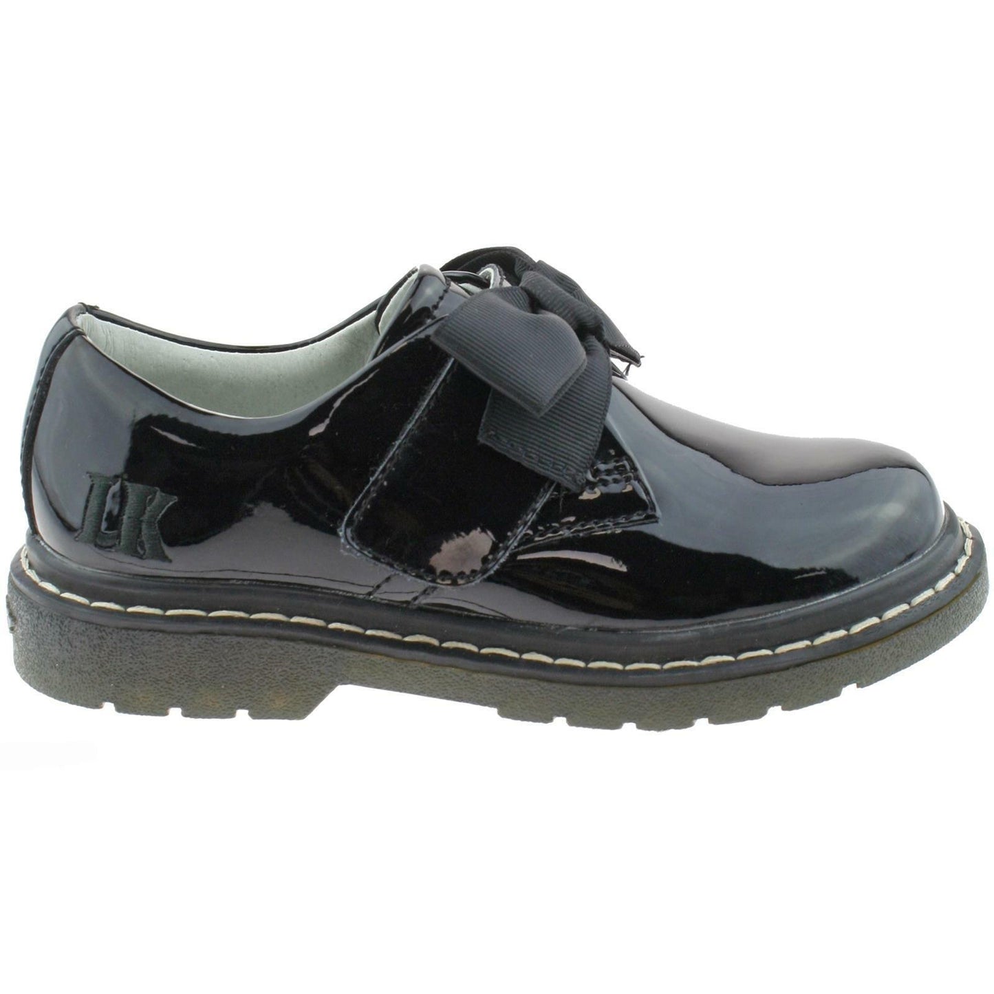 Lelli Kelly LK8284 (DB01) Irene Black Patent School Shoes F Width