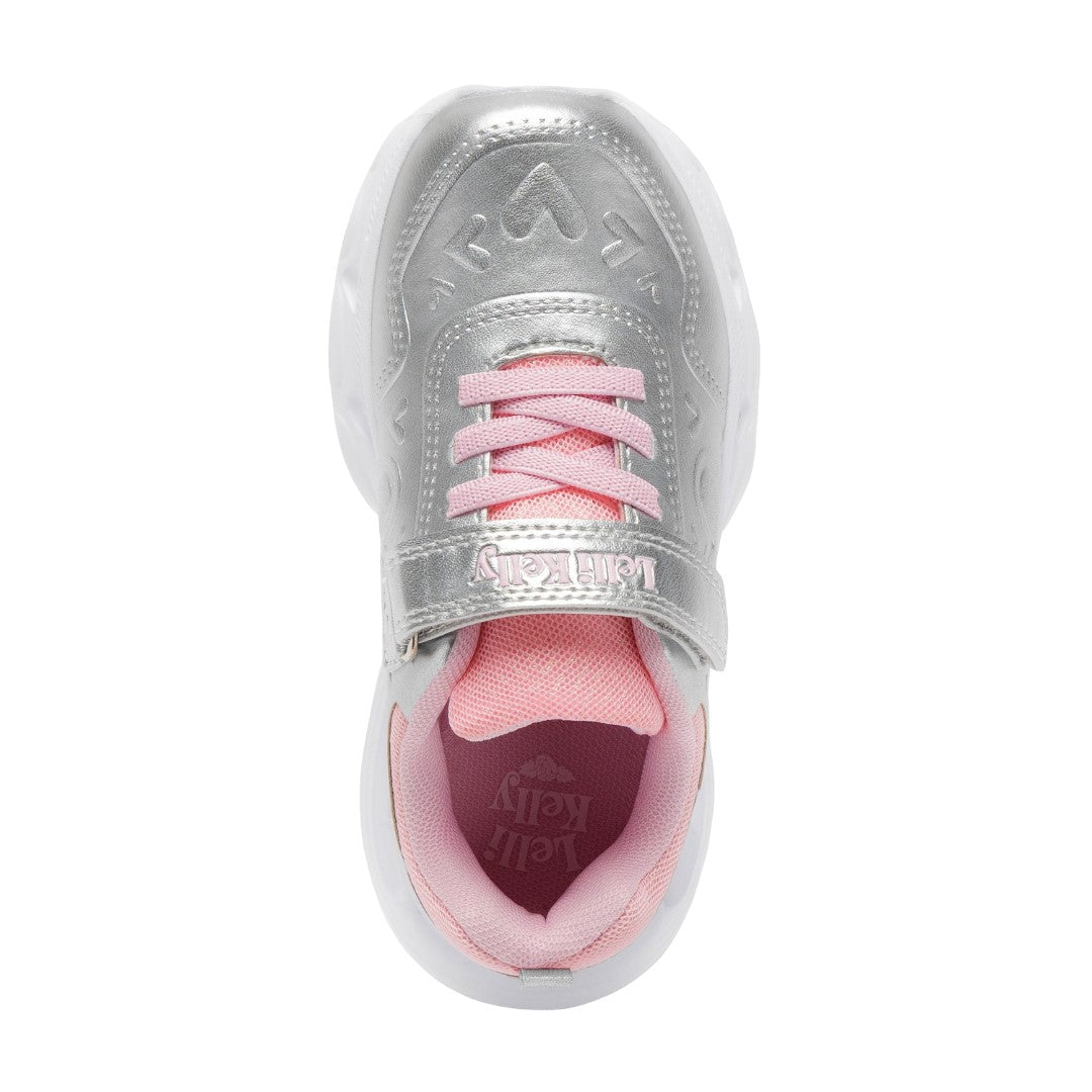 Lelli Kelly Marielle Silver Light Up Trainers LKAL5263