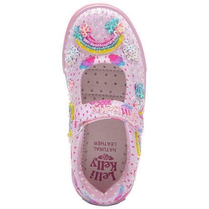 Lelli Kelly LK2031 (BM02) Allegra Rainbow Lilac Fantasy Canvas Shoes