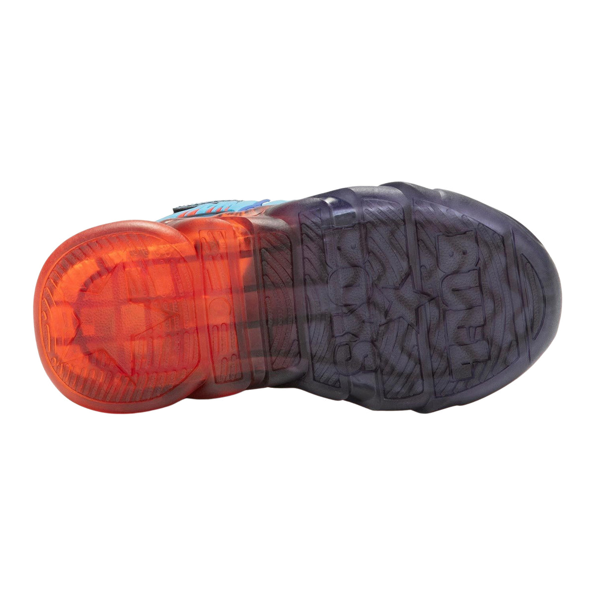 Bull Boys Mid Blue Pterodattilo Light Up Hi-Top Dinosaur Trainers DNAL3393 (AE01)