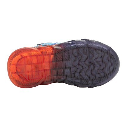 Bull Boys Mid Blue Pterodattilo Light Up Hi-Top Dinosaur Trainers DNAL3393 (AE01)