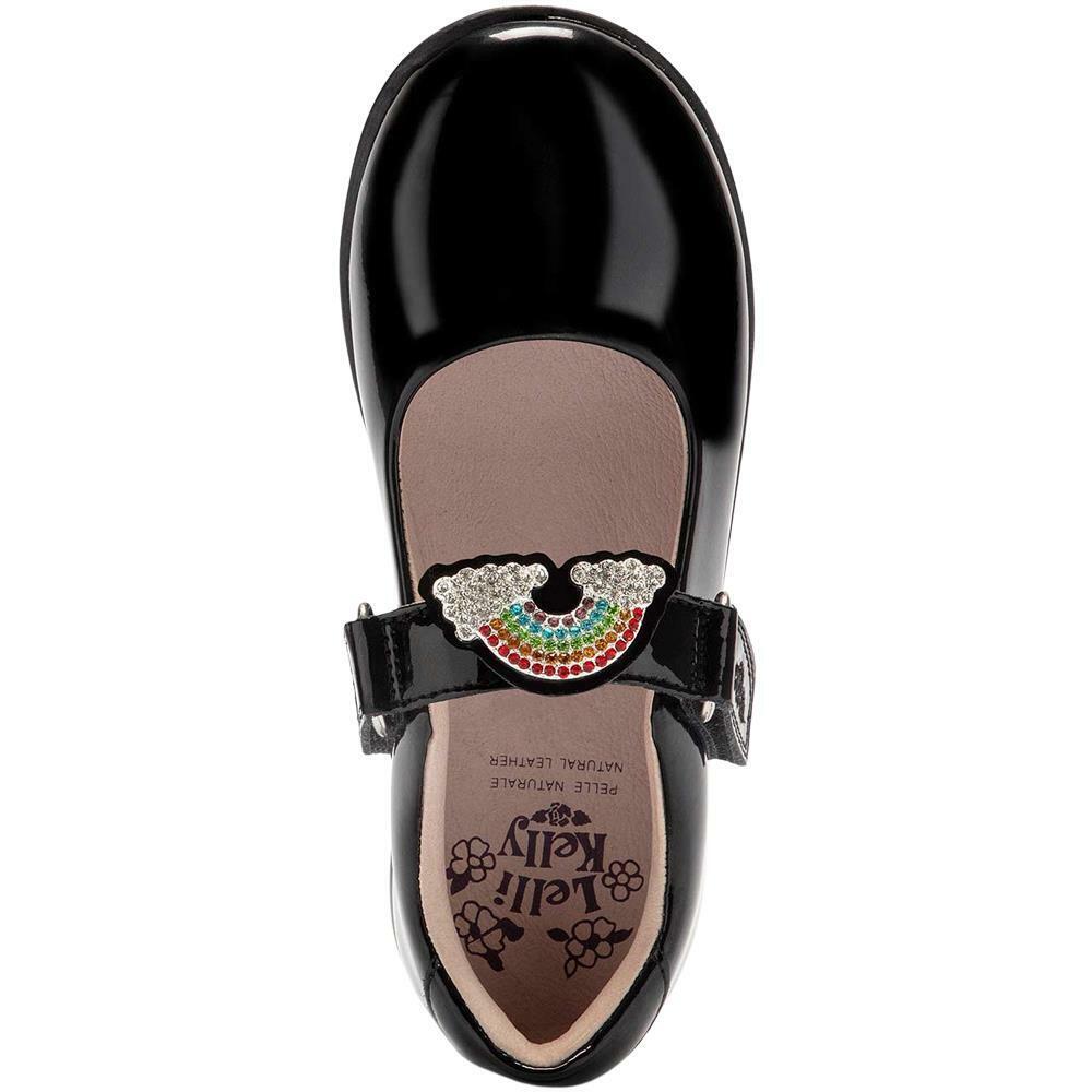 Lelli Kelly LK8144 (DB01) Brite Black Patent G Wide Fit School Shoes