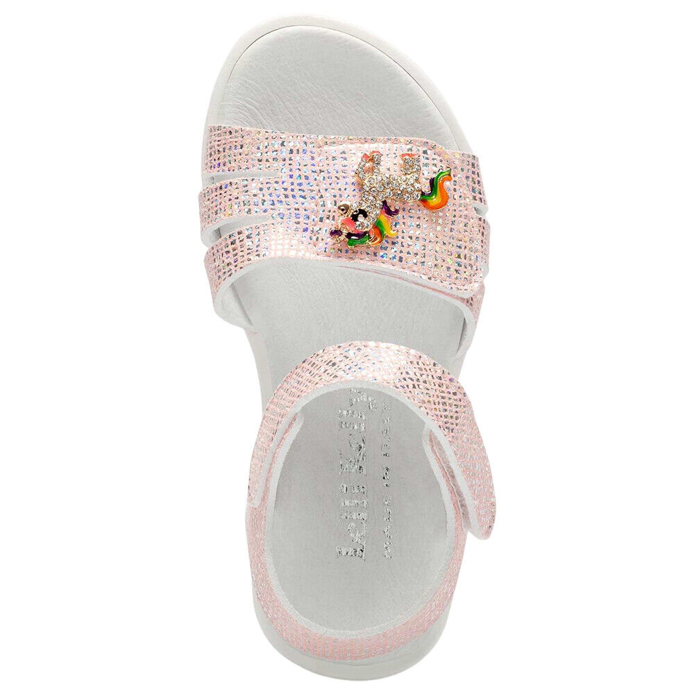 Lelli Kelly LK1506 (AC57) Unicorno 2 Rosa/Argento Glitter Adjustable Sandals