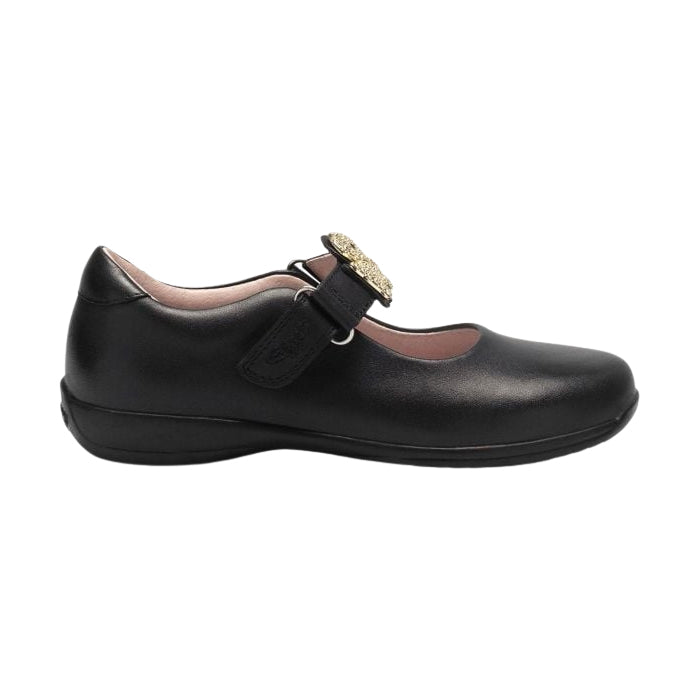 Lelli Kelly LK8317 Poppy Black Leather School Shoes F Fitting UK 1 EU 33