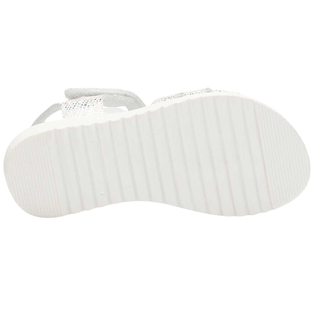 Lelli Kelly LK1506 (AA57) Unicorno 2 Bianco /Argento Glitter Adjustable Sandals