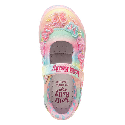 Lelli Kelly LK3470 (BX02) Myla Multi Beaded Canvas Dolly Shoes