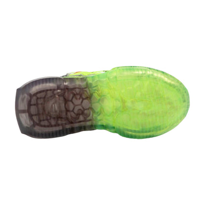 Bull Boys T-Rex Dinosaur Grey/Green Light Up Flashing Trainers Shoes