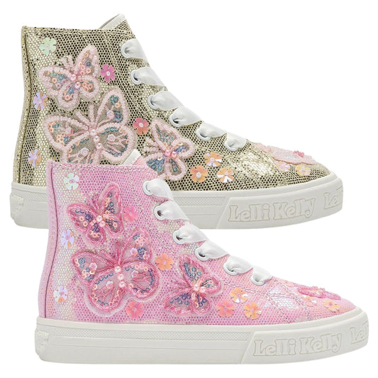 Lelli Kelly Girls LK5422 Emerald Canvas Baseball Boots