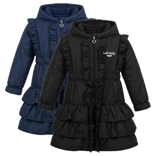 Lelli Kelly Bella Ruffled Hooded Shower Proof Coat