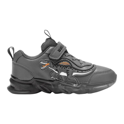 Bull Boys DNAL3396 (AR96) Spinosauro Grey Dinosaur Light Up Trainers