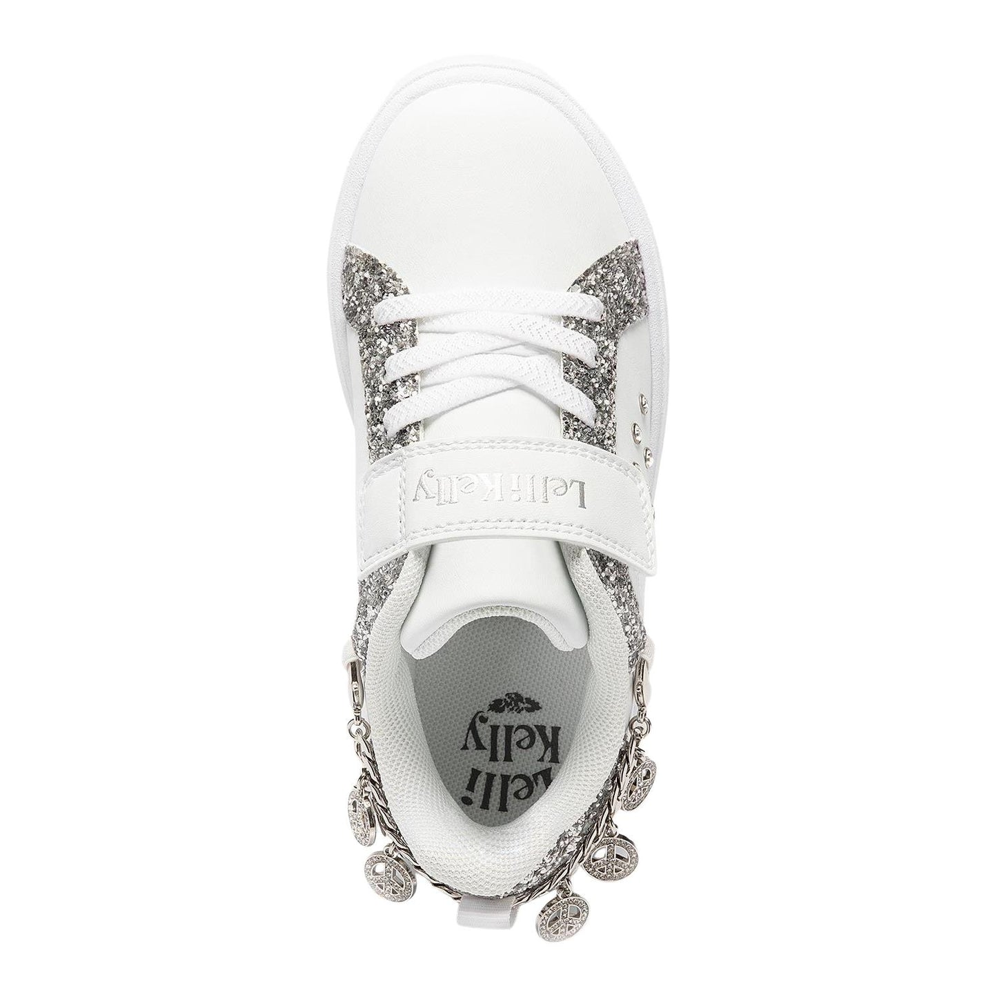 Lelli Kelly LK3410 (AA71) Gioiello White Silver Glitter Bracelet Trainers