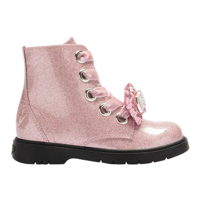Lelli Kelly LK3736 (SC01) Fior Di Fiocco Glitter Rosa Pink Diamante Bow Boots