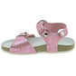 Lelli Kelly LK4584 (GC01) Rosa Glitter Pelle Lara Adjustable Strap Sandals