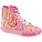 Lelli Kelly LK5090 (BC02) Pink Fantasy Flamingo Canvas Baseball Boots