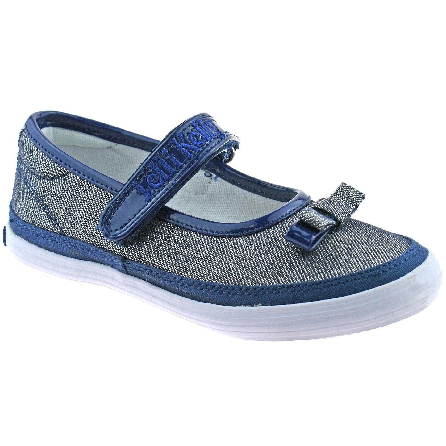 Lelli Kelly LK5300 (BE01) New Sprint Blue/Silver Shimmer Canvas Shoes