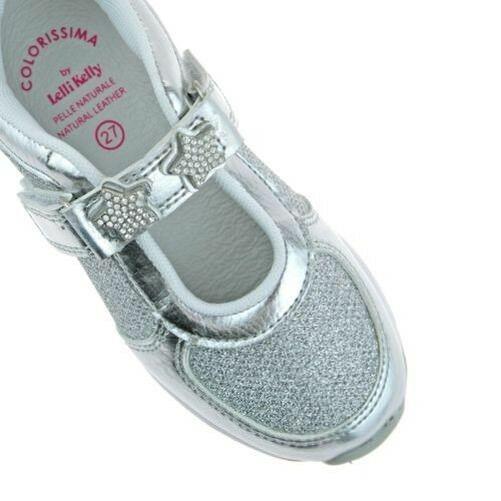Lelli Kelly LK7856 (HH01) Metallic Argento Colorissima Dolly Trainer Shoes