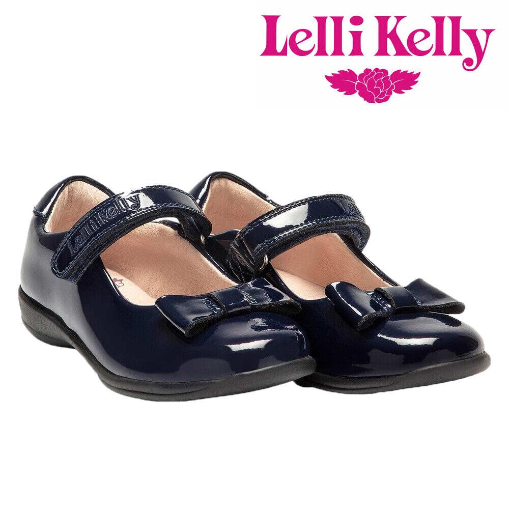 Lelli Kelly LK8206 (DE01) Perrie Navy Patent School Shoes F Width