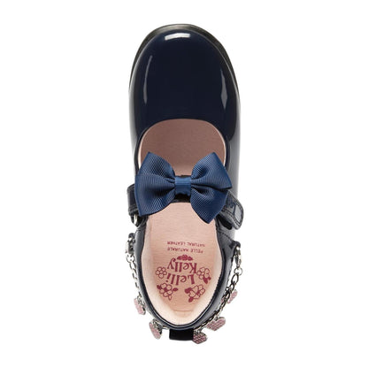 Lelli Kelly LK8224 (DE01) Angel Navy Patent Bracelet School Shoes F Fitting