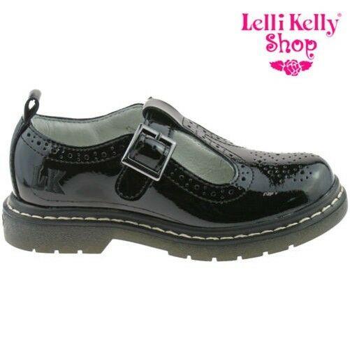 Lelli Kelly LK8292 (DB01) Meryl T Bar Brogue Black Patent School