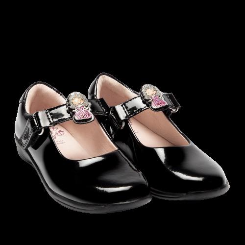 Lelli Kelly LK8315 DB01 Prinny Black Patent School Shoes F