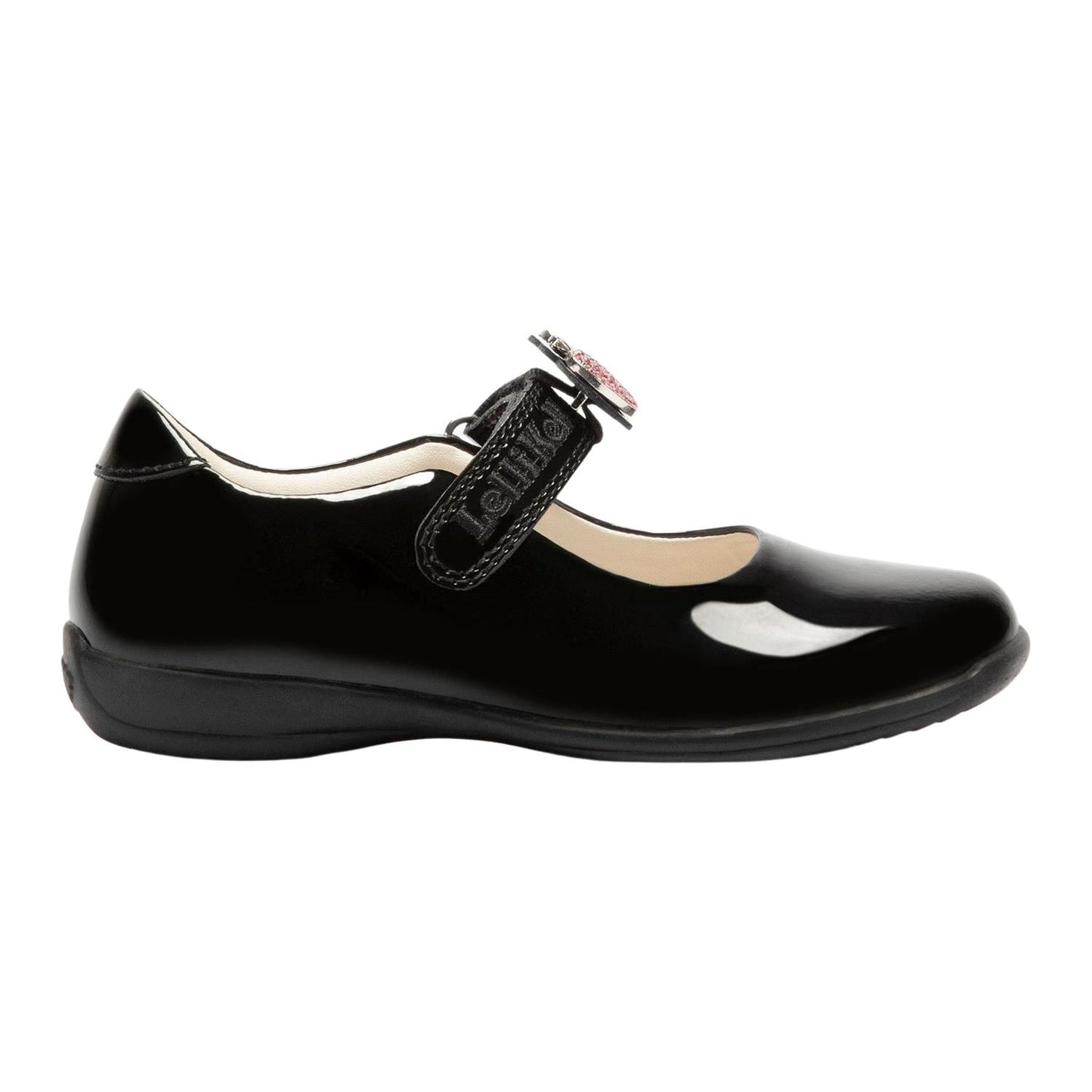 Lelli Kelly LK8715 (DB01) Fior Di Mela Apple Black Patent School Shoes