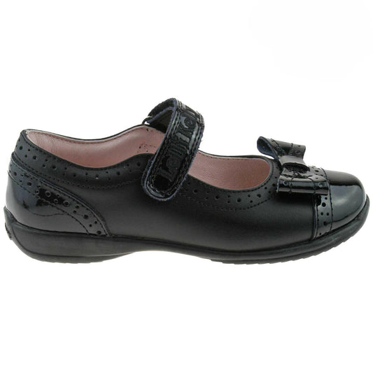 Lelli Kelly LK8212 (DB89) Gabriella Black Leather School Dolly Shoes F Fitting