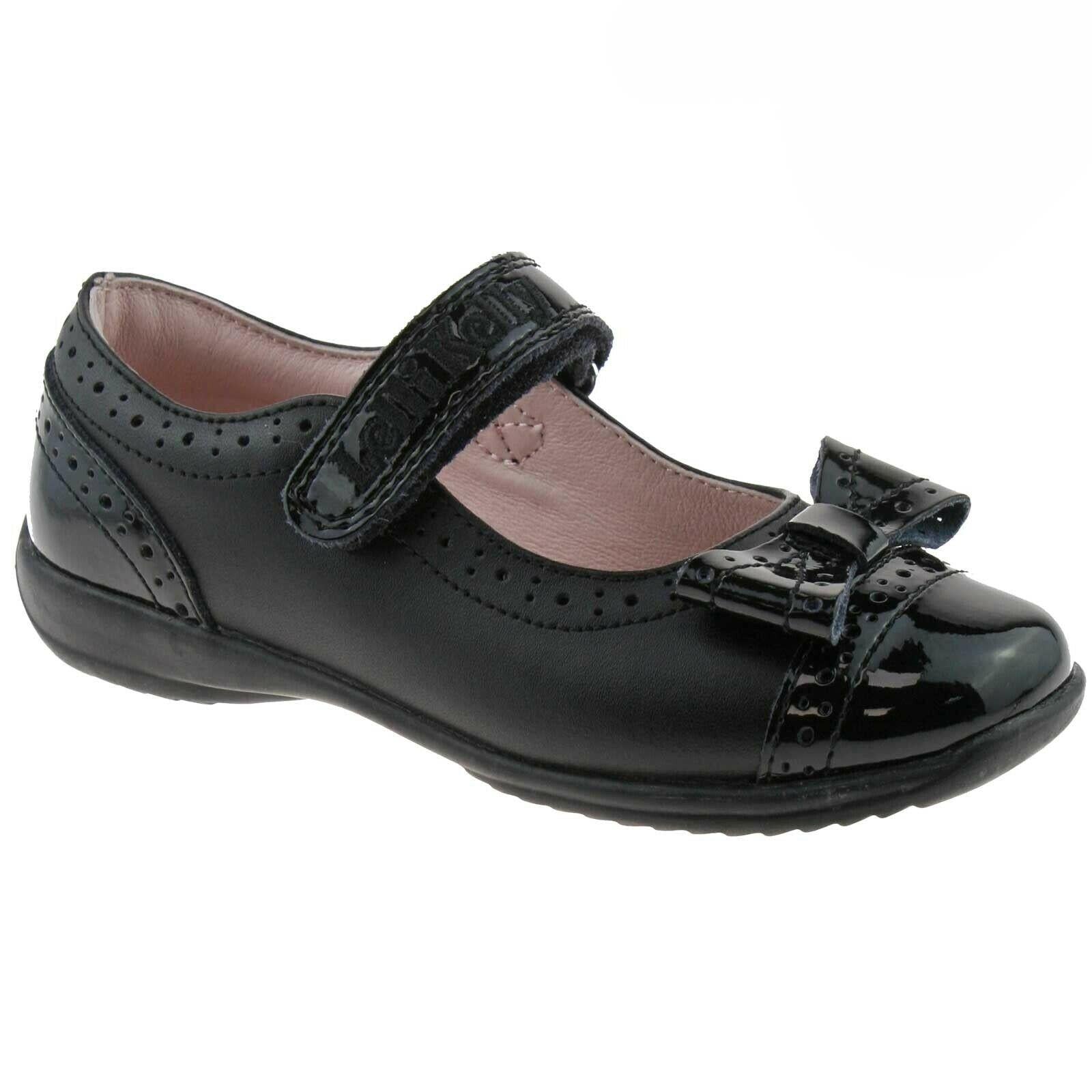 Lelli Kelly LK8212 DB89 Gabriella Black Leather School Dolly Shoes F