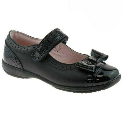 Lelli Kelly LK8212 (DB89) Gabriella Black Leather School Dolly Shoes F Fitting