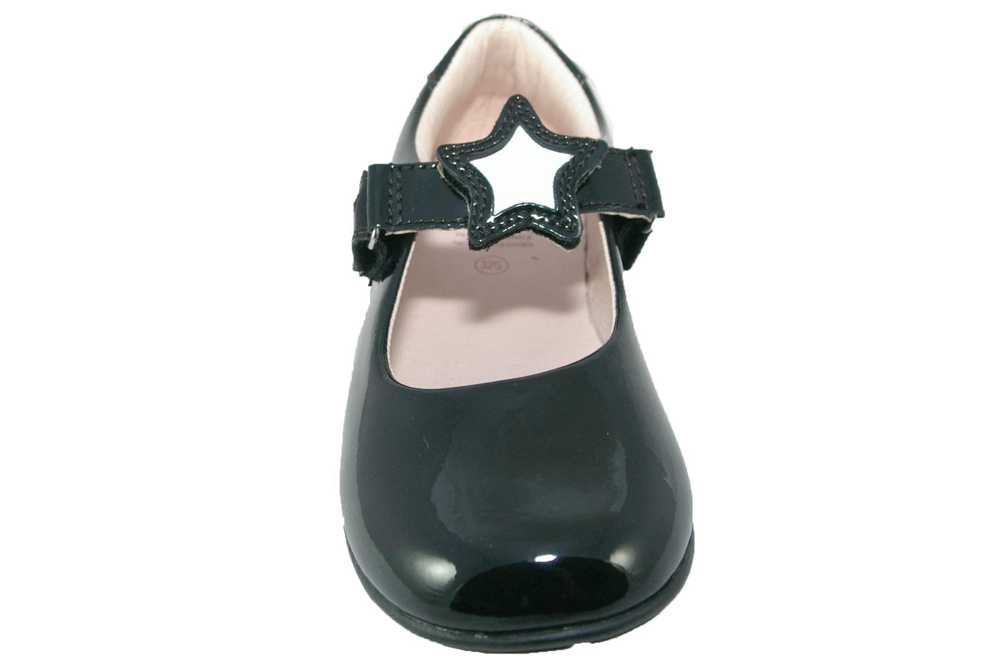 Lelli Kelly LK8640 (DB01) Colourissima Star Black Patent School Shoes G Fitting