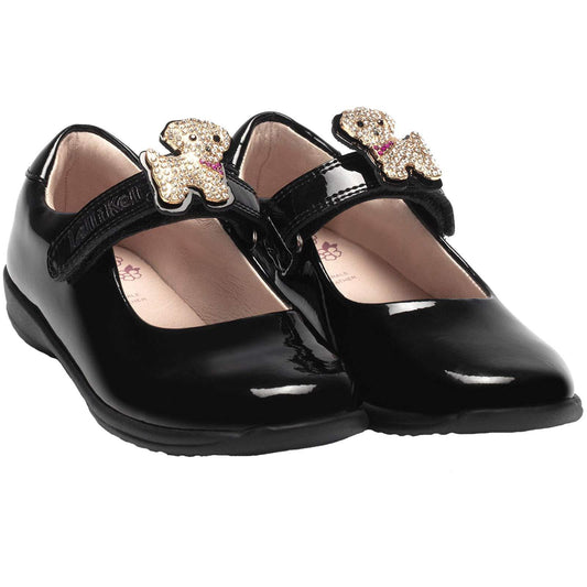 Lelli Kelly LK8247 (DB01) Poppy 2 Black Patent School Shoes G Fit